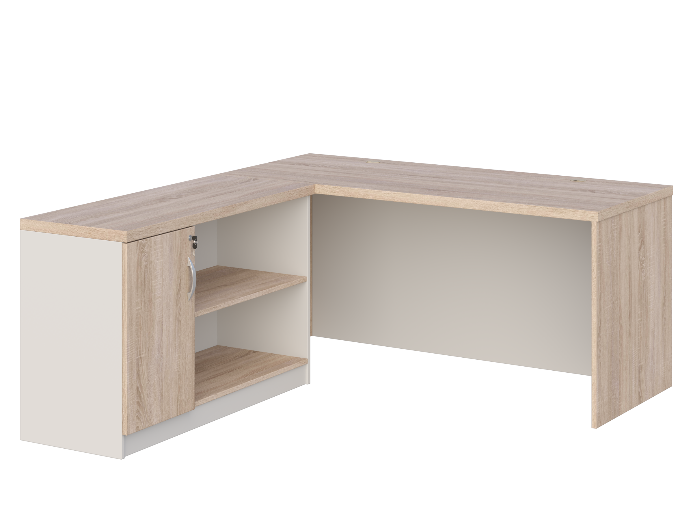 KUJAWIAK PREMIO ZESTAW 4 - Biurko gabinetowe dł. 1800 z komodą Nr 1