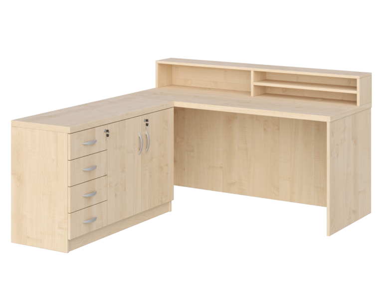 KUJAWIAK PREMIO ZESTAW 15 - Biurko z nadstawką dł. 1800 z komodą Nr 2