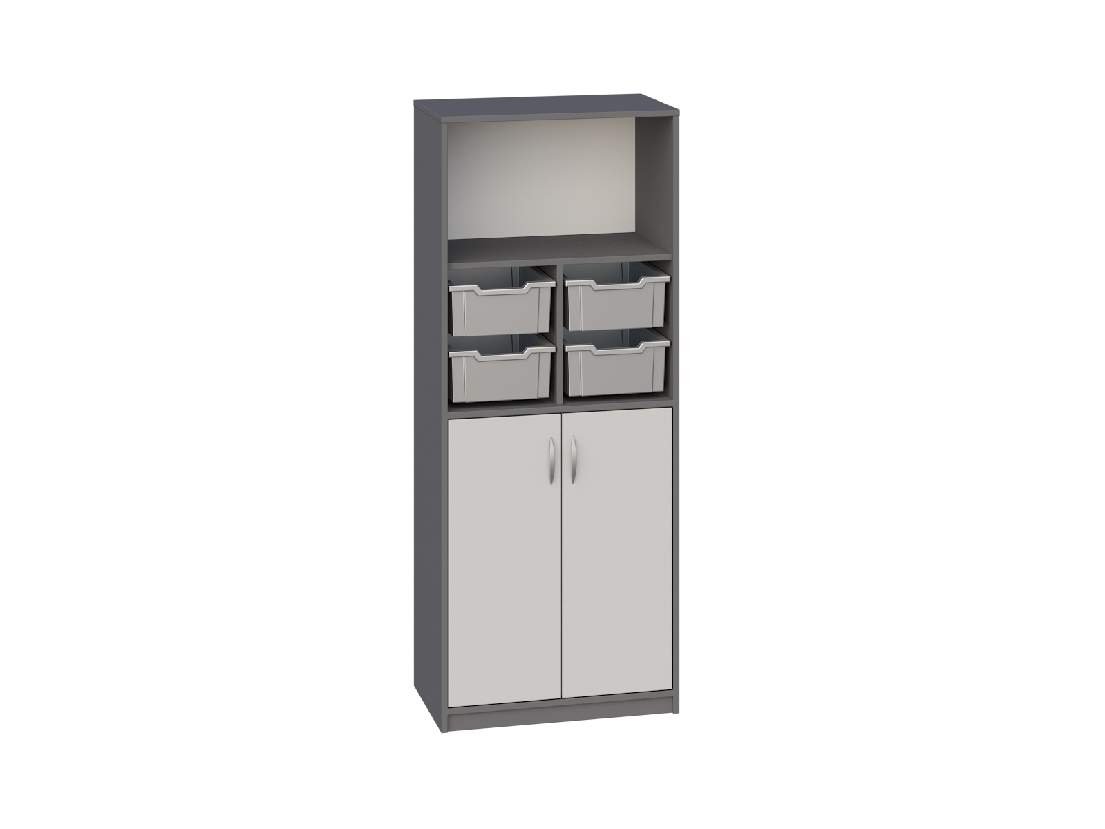 Ultra 213_Regał z pojemnikami i szafką szkolno-przedszkolny