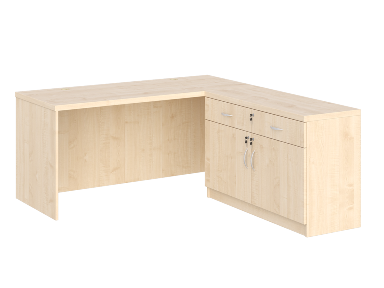 KUJAWIAK PREMIO ZESTAW 21 - Biurko gabinetowe dł. 1600 z komodą Nr 8