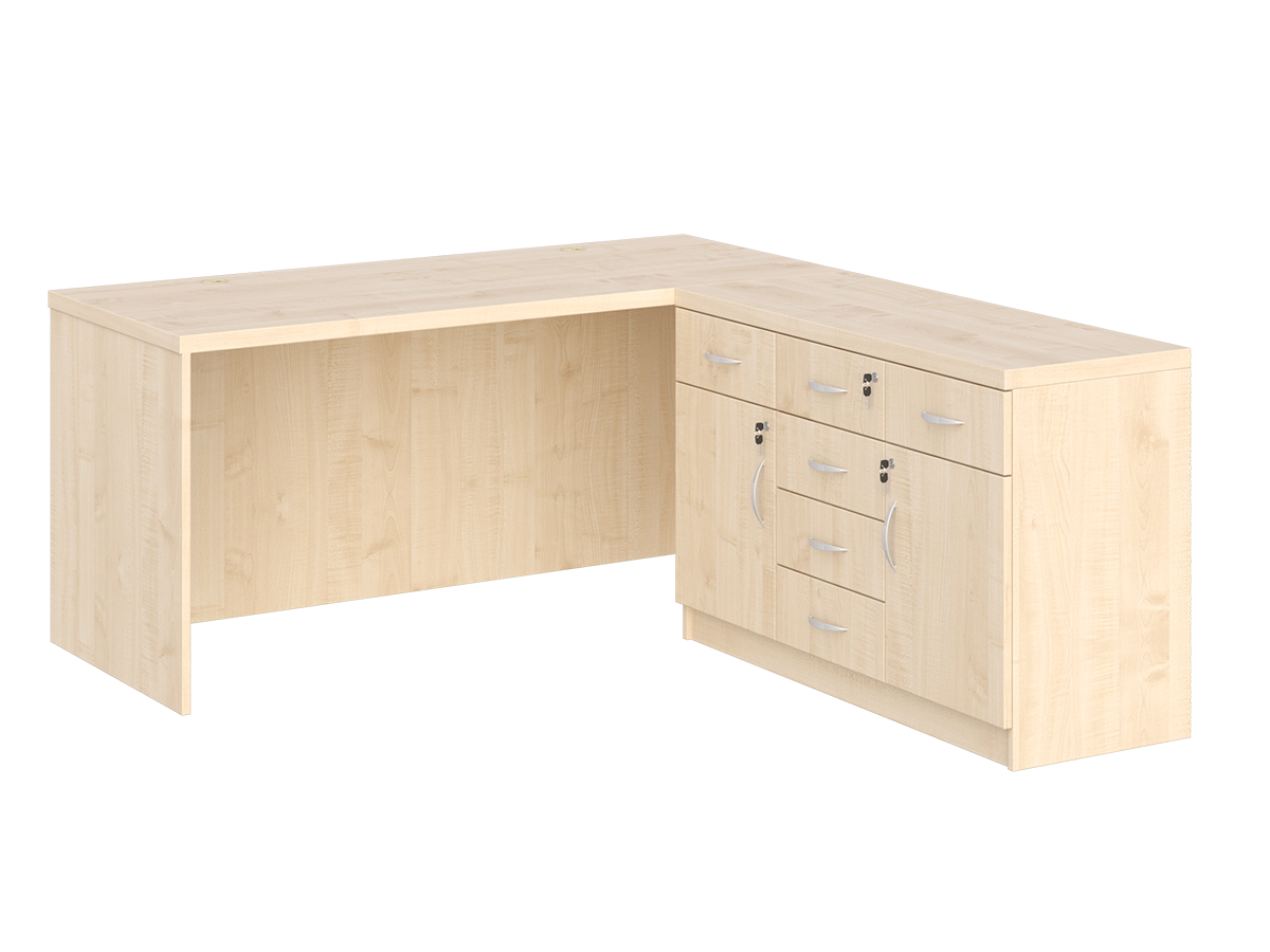 KUJAWIAK PREMIO ZESTAW 24 - Biurko gabinetowe dł. 1800 z komodą Nr 6