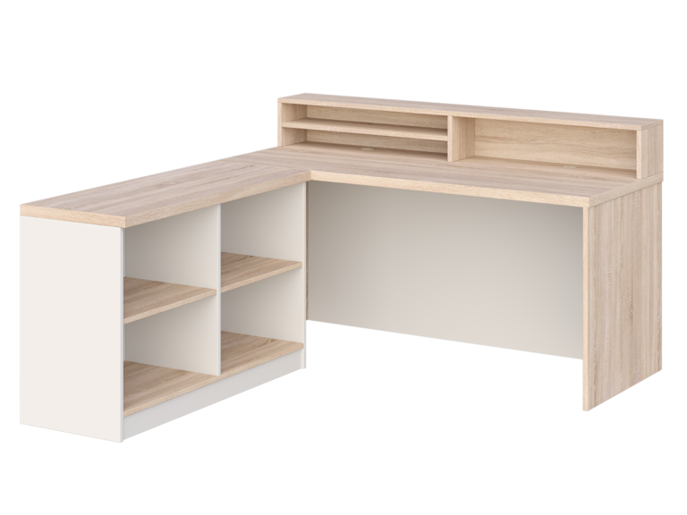 KUJAWIAK PREMIO ZESTAW 35 - Biurko z nadstawką dł. 1800 z komodą Nr 7